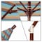California Umbrella 7.5' Bronze Aluminum Market Umbrella, Sunbrella Gateway Mist 194061338070 - alternate 3